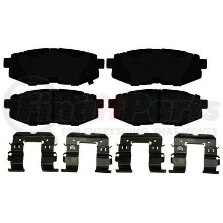 ACDelco 17D873MF1 Semi-Metallic Front Disc Brake Pad Set