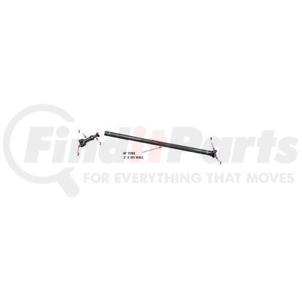 Newstar S-A472 Drive Shaft Assembly - 1310 Series, Unwelded, Steel, 48" Length, 2" x .083" Wall