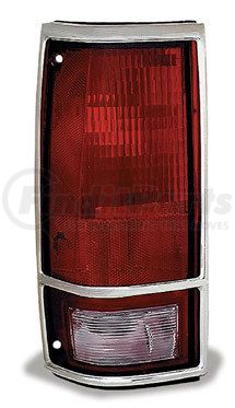 Grote 85172-5 Brake / Tail Light Combination Lens - Rectangular, Red and Clear, Left, without Trim