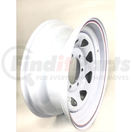 Dexstar 017-144-1X WHEEL 15X6 WHT