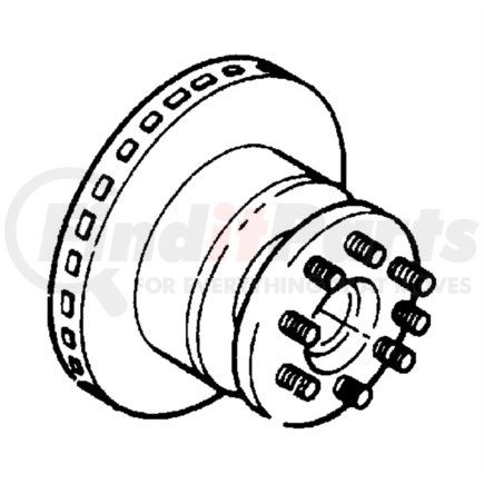 CHRYSLER 52007715 - hub and disc. wheel. diagram