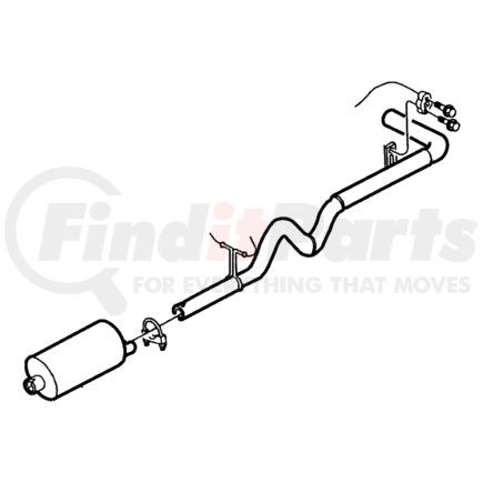 Chrysler 52103014 MUFFLER. Exhaust. Diagram 11