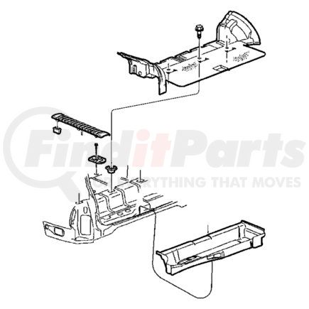 Chrysler 5FH14RK5AB Side Sill Scuff Plate - Rear, fits 1999-2000 Dodge Durango