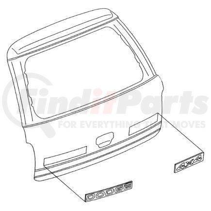 Chrysler 5GZ77GX9AB DECAL. 4x4. Diagram -8