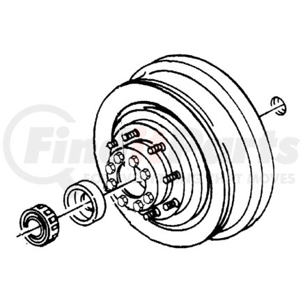 Chrysler 52008591 DRUM. Brake. Diagram 9