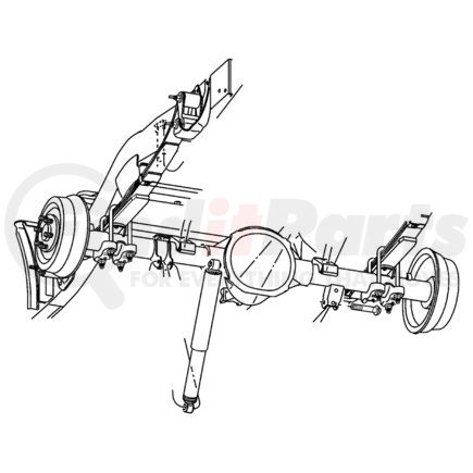 Chrysler 52038562AB SHOCK ABSORBER. Suspension. Rear. Diagram 15