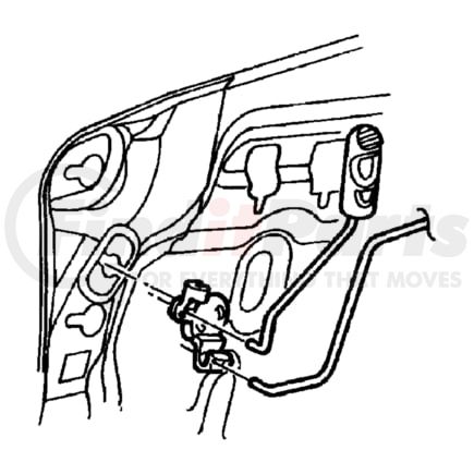 Chrysler 1BK60XDVAA KNOB AND LINK. Right. Door Latch. Diagram 4