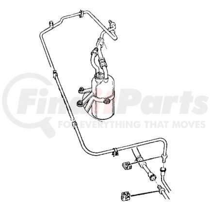 Chrysler 55116122 A/C Accumulator - Right Hand, with Hose