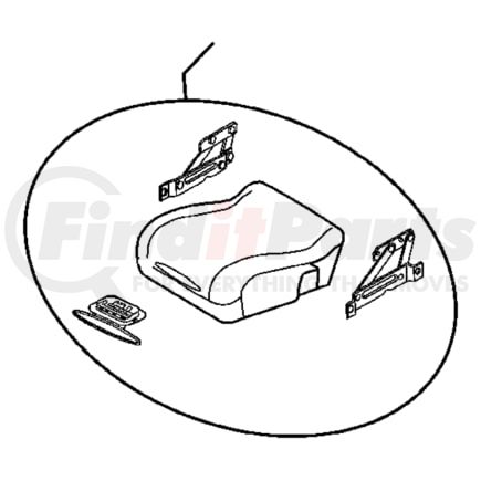 Chrysler 1DP501J3AA Seat Console - with 6-Way Power, fits 2006 Dodge Ram 2500 and 3500