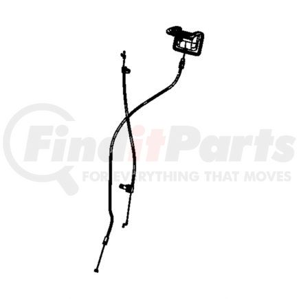 Chrysler 68003019AA Seat Back Release Cable - fits 2007 Jeep Wrangler