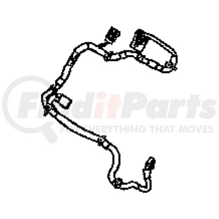 Chrysler 68004620AB Seat Heater Wiring Harness - Driver and Passenger Side, 6-Way, Mexico Power