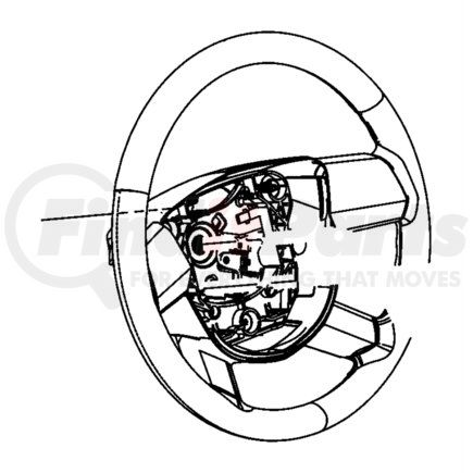 CHRYSLER 1GA591DHAC - cover. steering wheel back. diagram 3