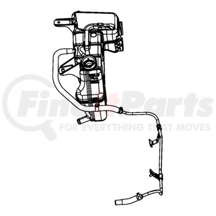 Chrysler 55038140AA Engine Coolant Recovery Kit - Hose Only