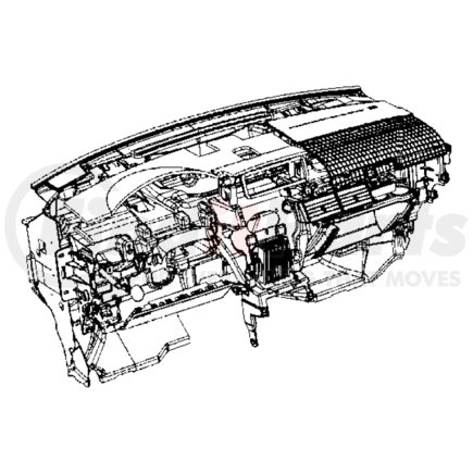 Chrysler 1ED861DVAB Instrument Panel Trim Panel - Base, fits 2008-2009 Dodge Caliber