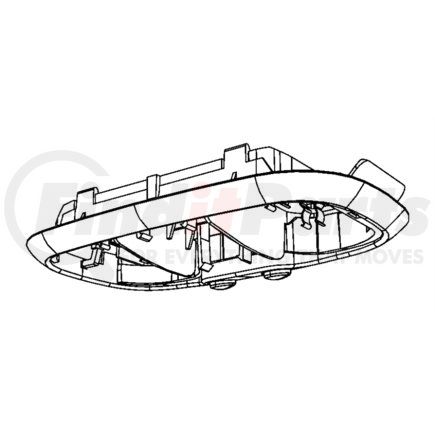 Chrysler 1FA931W1AB Reading Light - fits 2009-2010 Chrysler Sebring