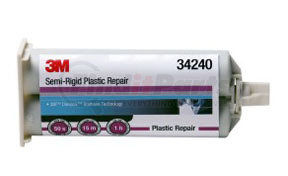 3M 34240 Semi-Rigid Plastic Repair, 50 mL