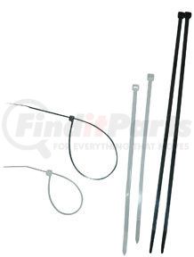 ATD Tools 20400 Black Uv Stabilized Nylon Cable Tie Assortment, 400 pc.