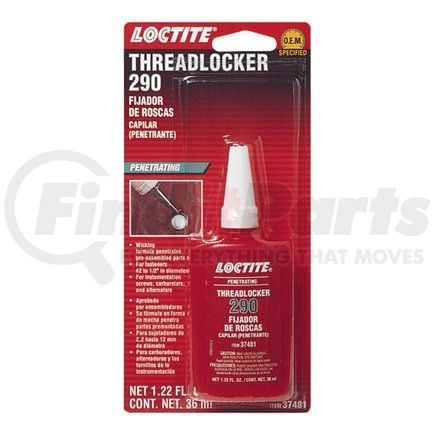 Loctite Corporation 37481 Threadlocker 290 (36ml Bottle)