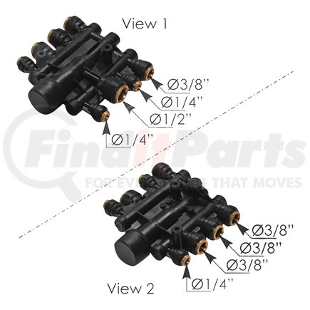 Automann 170.1022 Air PPV Manifold - for 2010-Up Mack/Volvo