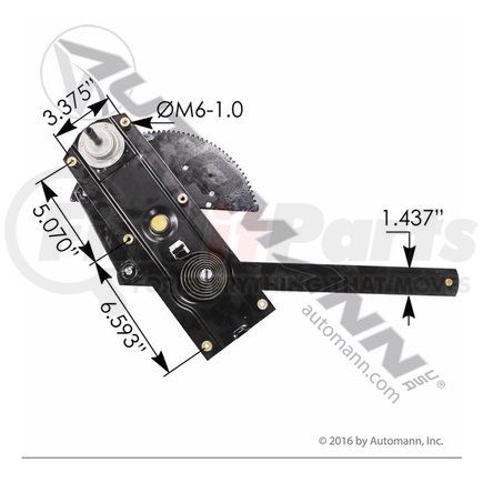Automann HLK2466 Right Hand Manual Window Regulator for 1999-2004 Kenworth T600, T800