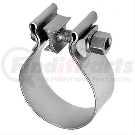 AP EXHAUST PRODUCTS AS500 - 5" preformed exhaust clamp - accuseal flatband - aluminized steel | 5" preformed exhaust clamp - accuseal flatband - aluminized steel