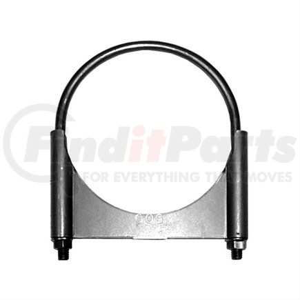 Ansa T500 5" Heavy Duty Guillotine U-Bolt Exhaust Clamp with Flange Nuts - Mild Steel
