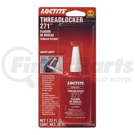 Loctite Corporation 37479 Threadlocker 271 Heavy Duty 36ml Bottle