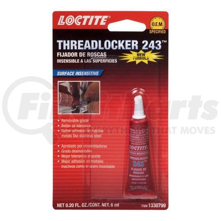 Loctite Corporation 1330799 Threadlocker 243 6ml Tube