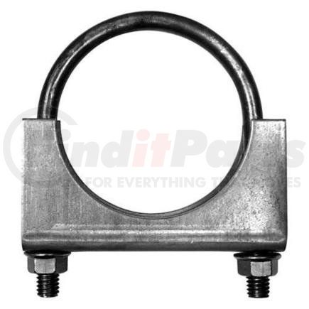 AP EXHAUST PRODUCTS H500PZ - 5" heavy duty 3/8" u-bolt exhaust clamp with flange nuts - zinc plated steel | 5" heavy duty 3/8" u-bolt exhaust clamp w/flange nuts - zinc plated steel