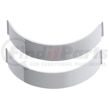 Panelite 90712001 FUEL TANK STRAP COVER PAIR PB/KW BLANK SS