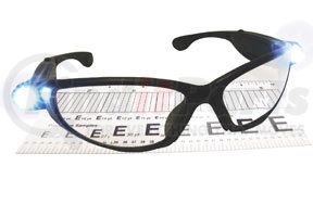 SAS Safety Corp 5420-15 Black Frame Lightcrafters™ LED Eyewear with Clear Lens,, 1.5 Magnification