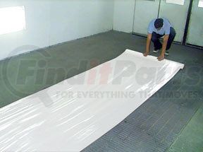 RBL Products 454 48" X 200' Roll Self-Adhering, Heavy-duty White Plastic for  Concrete Floors