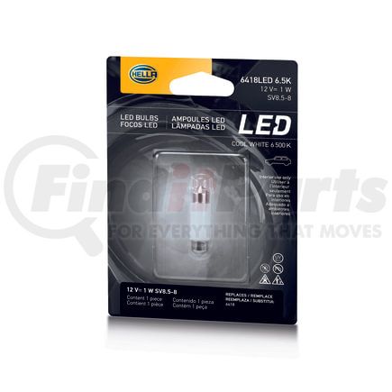 HELLA 6418LED 6.5K HELLA 6418LED 6.5K Performance Series LED Light Bulb, Single