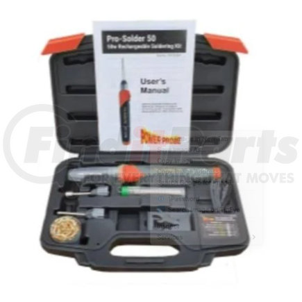 Power Probe PPPS50W Pro-Solder 50 Electric Soldering Iron Kit, Rechargeable