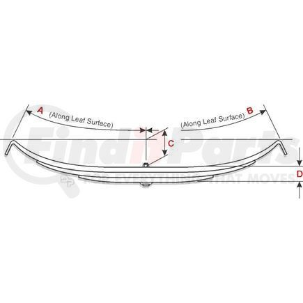 Dayton Parts TRA-2727HD Leaf Spring