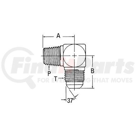 Weatherhead 2024-16-16S Adapter - Elbow Adaptor