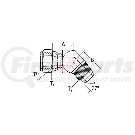 Weatherhead 2070-16-16S Adapter - Elbow Adaptor