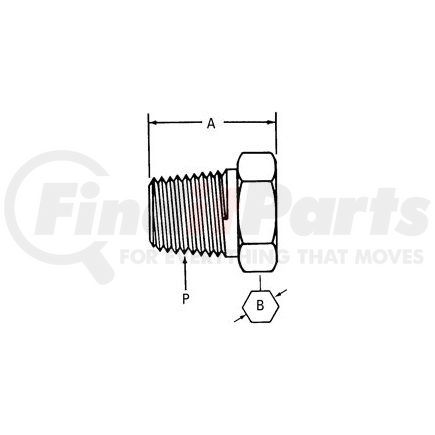 Weatherhead 2082-20S Adapter - Adaptor MP Plug