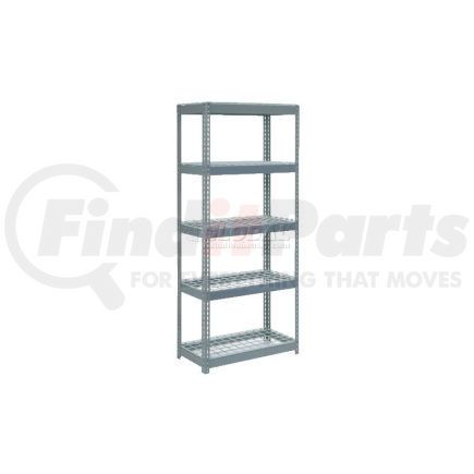 Global Industrial 601897 Global Industrial&#153; Extra Heavy Duty Shelving 36"W x 18"D x 84"H With 5 Shelves, Wire Deck, Gry