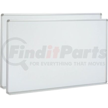 Global Industrial B880012PK Global Industrial&#8482; Magnetic Whiteboard - 72 x 48 - Steel Surface - Aluminum Frame - Pack of 2