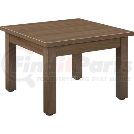 Global Industrial 695752WN Interion&#174; Wood End Table - 24" x 24" - Walnut