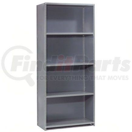 Global Industrial 236100A Global Industrial&#8482; Steel Shelving 20 Ga 48"Wx18"Dx73"H Closed Clip Style 5 Shelf Starter