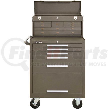 Global Industrial 534721 KennedyÂ® 275XB & 526B 27"W X 18"D X 48-5/8"H 13 Drawer Roller Cabinet & Machinest Chest Combo