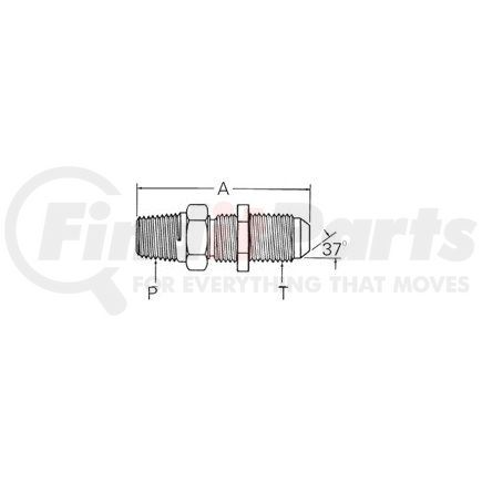 Weatherhead 2240-12-12S Adapter - Adaptor MP x MJ B'Head