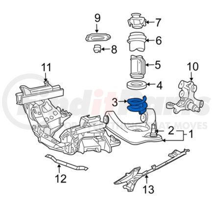 Ford 3R3Z5310CA Ford OE 3R3Z5310CA - Front Coil Spring