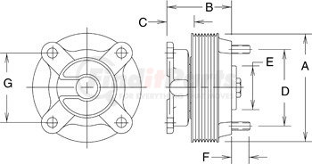 Horton 991971 FAN HUB