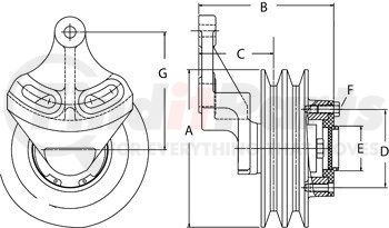 Horton 991933 Drive Hub