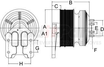 Horton 99A8603 DM Advantage Fan Clutch