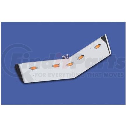 Panelite 10731101 SUNVISOR EACH PB 579 '13+ HIGH ROOF 15" FACE W/M1 AMBER LED (5) OE REPL