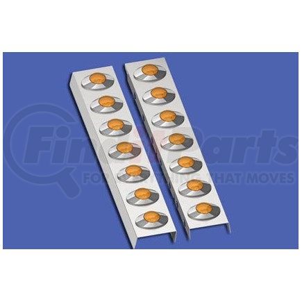 Panelite 10742340 AIR CLEANER LITE BAR PAIR PB 367 SFA/389 LH/SH 15" FRONT W/M3 AMBER LED (7)